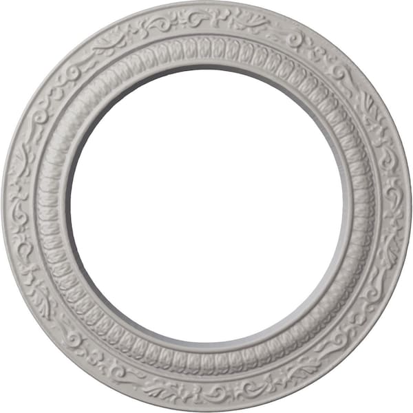 Ekena Millwork Andrea Ceiling Medallion (Fits Canopies up to 8"), 12"OD x 8"ID x 1/2"P, Ultra Pure White CM12ADUWF - main